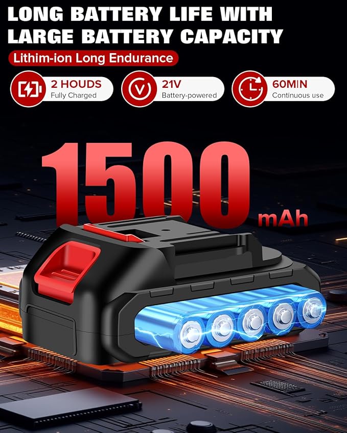 Cordless Hedge Trimmer，2-in-1 Hedge Trimmer，Cordless Grass Shear & Shrubbery Trimmer with Dual-Action Blade Cutting Capacity,Hedge Shear with 2 PCS Rechargeable Battery and Charger for Garden,Lawn