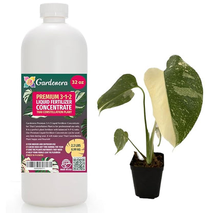 Gardenera Premium Liquid Thai Constellation Fertilizer - 3-1-2 Concentrate for Indoor Plants and Flowers - 32oz