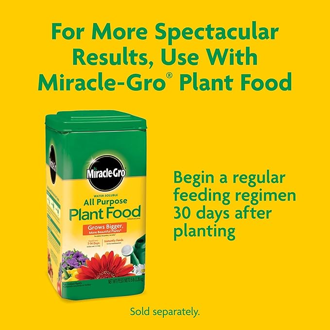Miracle-Gro Potting Mix, For Container Plants, Flowers, Vegetables, Shrubs, Annuals, Perennials, Feeds up to 6 Months, 8 qt., 2-Pack