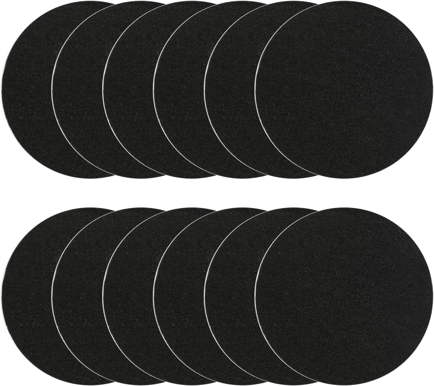 Kitchen Compost Bin Charcoal Filter 7.25 Inch Diameter Extra Thicker & Bigger-Over 3 Years Supply- Longer Lasting Activated Charcoal Odor Trapping Filters (0.4inch/10mm Thickness), Round (12 Pack)