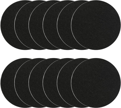 Kitchen Compost Bin Charcoal Filter 7.25 Inch Diameter Extra Thicker & Bigger-Over 3 Years Supply- Longer Lasting Activated Charcoal Odor Trapping Filters (0.4inch/10mm Thickness), Round (12 Pack)