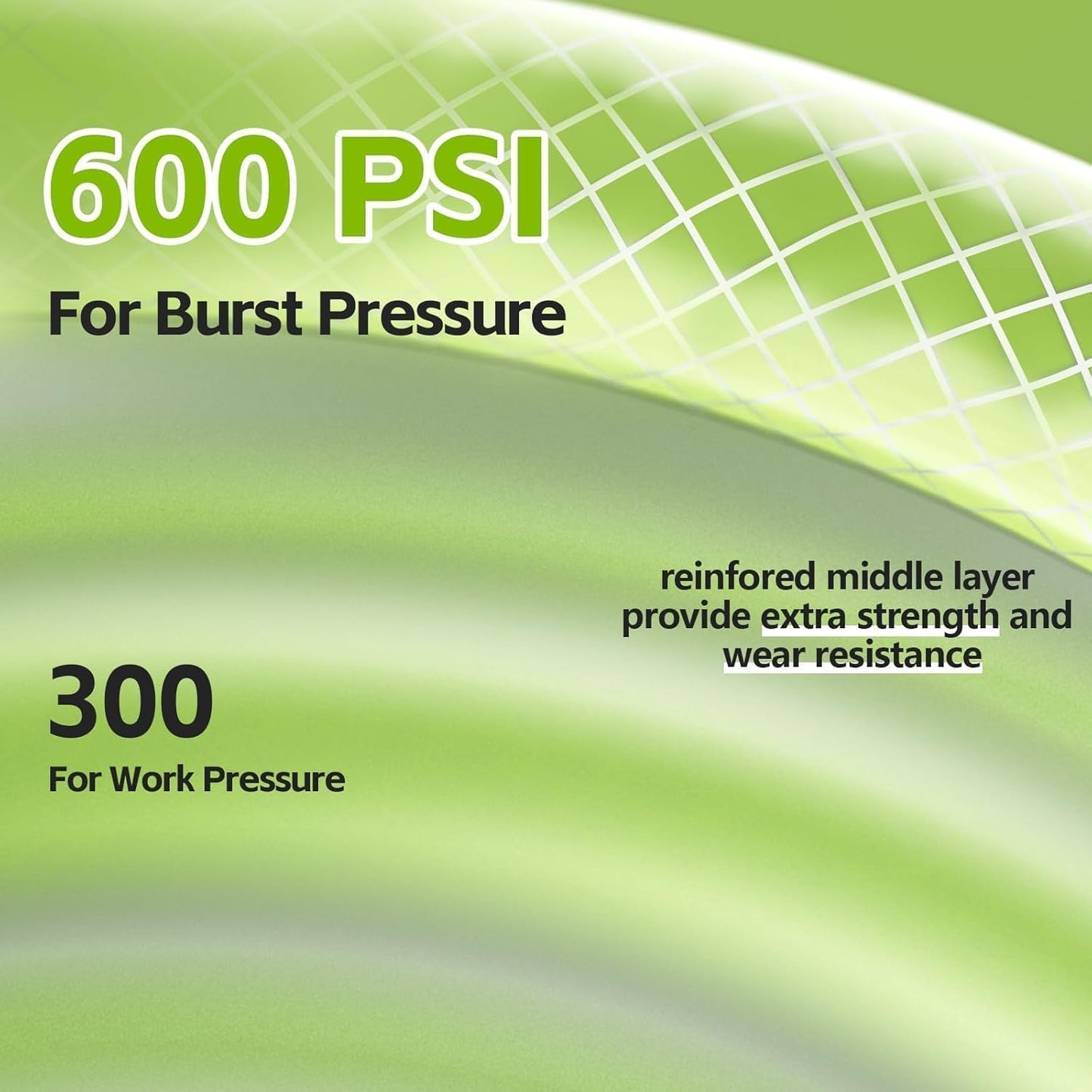 SPECILITE Flexible Garden Water Hose 150 Ft, Heavy Duty, Lightweight and Leak-Proof Pipe× 1/2 In, 3/4" Brass Swivel Fittings,Burst 600 PSI, Non-Expandable, Kink-Proof, For Car, Yard, Outdoor, Lawn