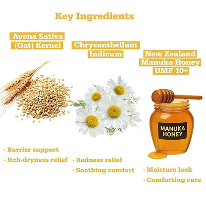 Oat Hydrogel Under Eye Patches for Sensitive Skin 28 Pairs 5 Minute Soothing Hydrating Eye Pads with Oat and Honey Gentle Eye Care Mask for Dry Tired Eyes Ophthalmologist Tested