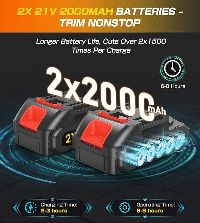 Electric Pruning Shears, Cordless Pruning Shears 1000W Brushless Power Shears 1.4'' Diameter Electric Pruner with LCD Display 2 * 2Ah Battery Pruning Shear Gift for Men Dad Husband Fathers Gardener