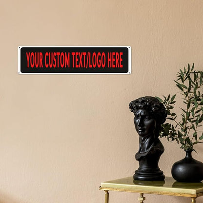 Custom Sign Personalized Custom Metal Sign, Customize For Office, Business, Workplace, Office, Home, Delivery Signs 4x16