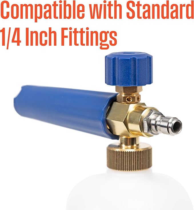 Westinghouse Foam Cannon for Pressure Washers - 3600 Max PSI, 1/4” Connector - for Gas and Electric Pressure Washers