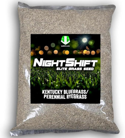 NightShift (Formerly Blackout) Kentucky Bluegrass & Perennial Ryegrass Grass Seed (10 lbs)