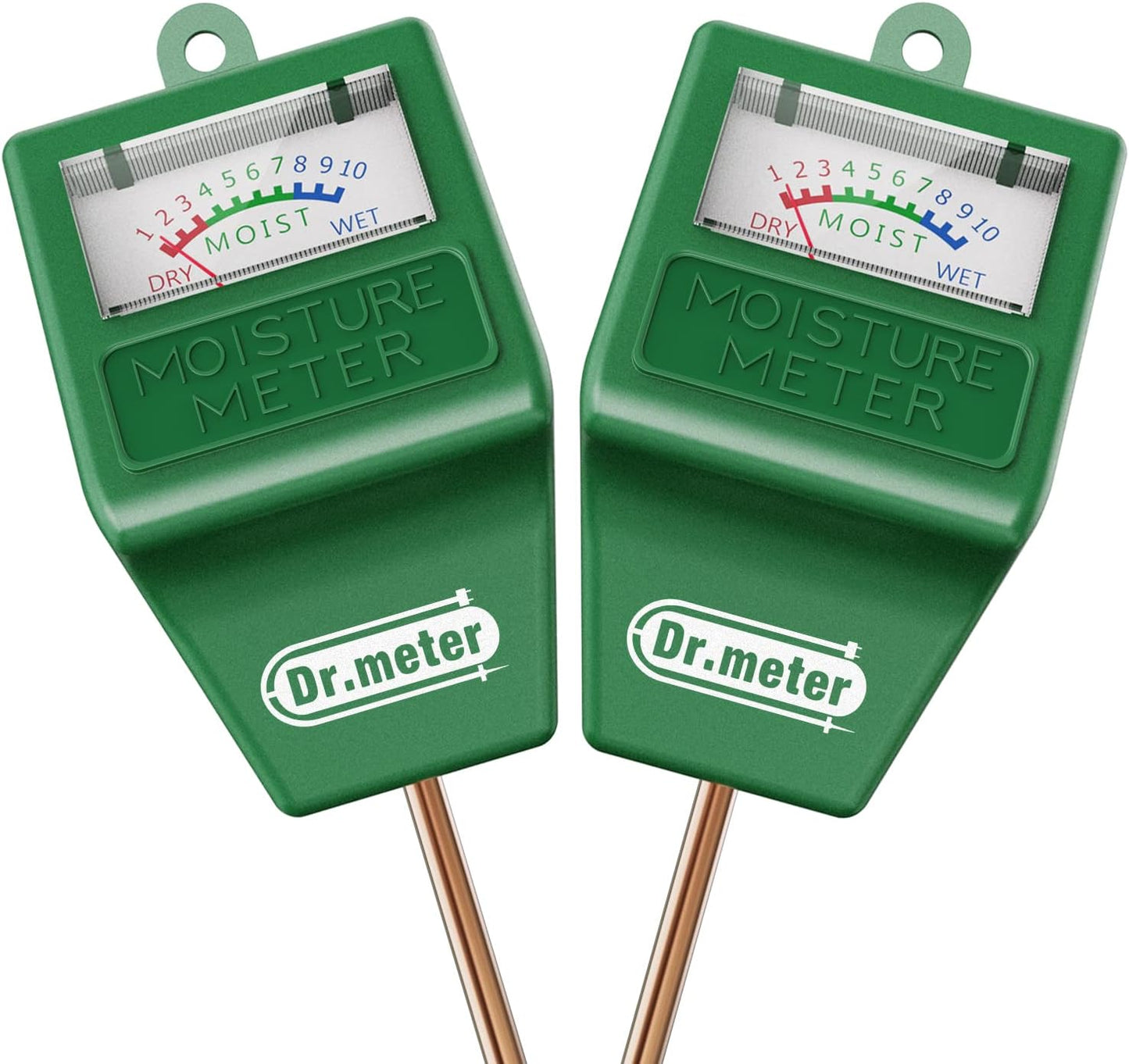 Soil Moisture Meter, 2 Packs Soil Test Kit for Garden Lawn Farm Indoor & Outdoor Use - Soil Tester Hygrometer Sensor for Houseplants - Plant Water Meter-No Battery Needed, Gardening Gifts