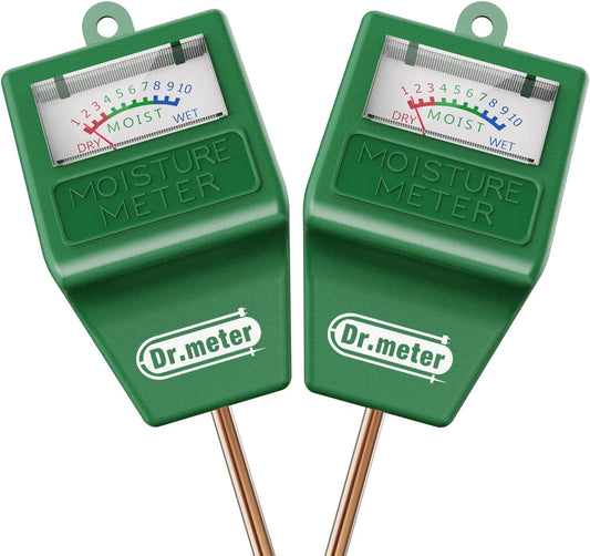 Soil Moisture Meter, 2 Packs Soil Test Kit for Garden Lawn Farm Indoor & Outdoor Use - Soil Tester Hygrometer Sensor for Houseplants - Plant Water Meter-No Battery Needed, Gardening Gifts