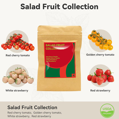 inbloom Strawberry & Tomato Seed Pod Kit for AeroGarden, Ahopegarden, GARDENCUBE, iDoo, MUFGA Hydroponics Growing System, 12-Pods with Heirloom Red/White Strawberry, Red/Golden Cherry Tomato Seeds