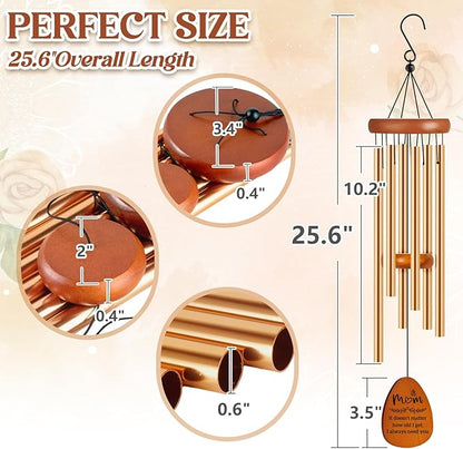 Gifts for Mom Birthday, Mom Birthday Gifts from Daughter Son Kids, Mother Gift Wind Chimes, Unique Mother Gift Ideas for Mother's Day, Christmas, Thanksgiving