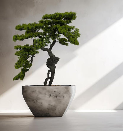 3.5ft（43in） Artificial Bonsai Tree Juniper Faux Plants Indoor Big Fake Plants Decor with Ceramic Pots for Home Table Office Desk Bathroom Shelf Bedroom Living Room Farmhouse Decorations