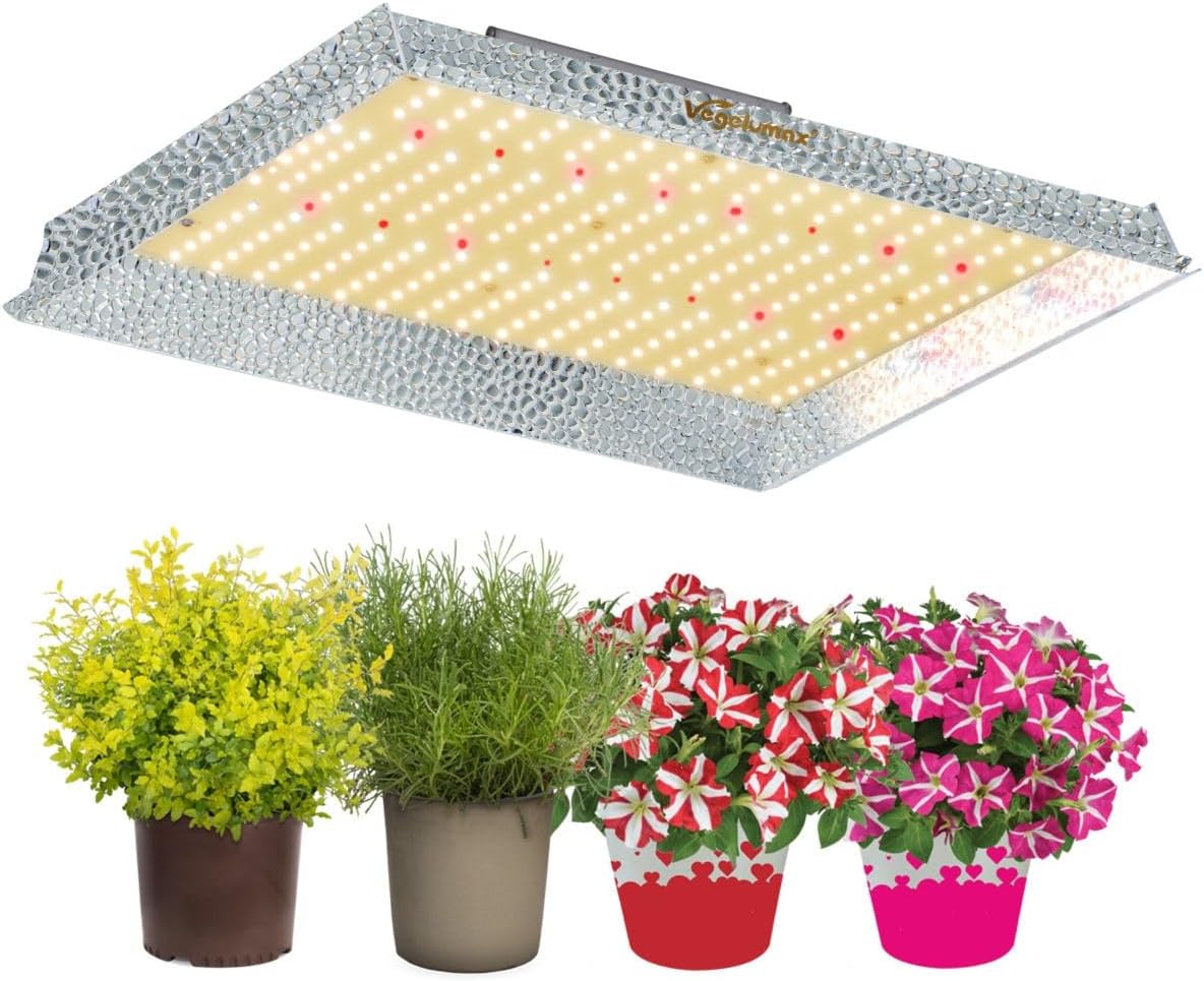 100Watt LED Plant Grow Lamp,Including UV IR Diodes,Sunlike Full Spectrum Growing Light for Hydroponic Indoor Seeding Veg Bloom Commercial Grow Greenhouse 4x2 4x4 Plant Tent,Power Dimmable