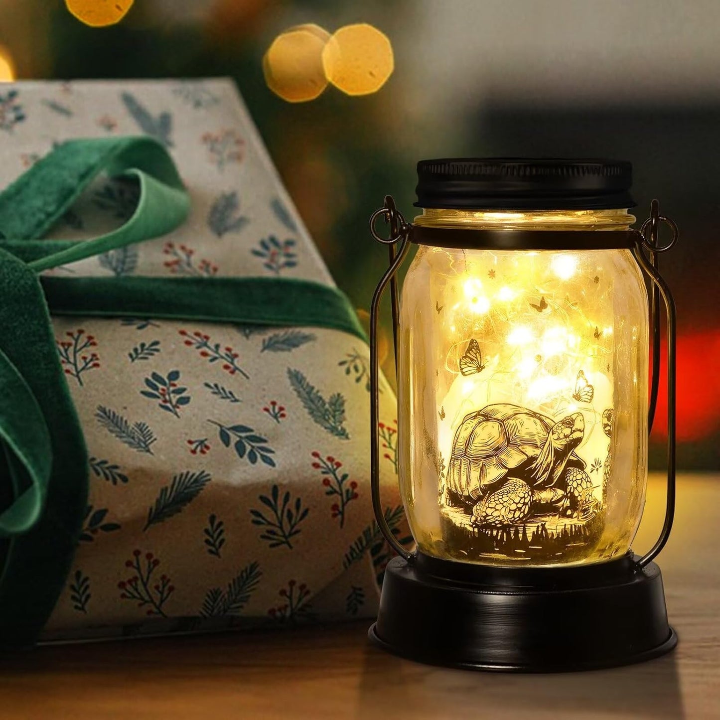 Tortoise Gifts for Women/Men Turtle Lovers Solar Lantern Mom Birthday, Mothers Day, Christmas Gifts, Turtle Solar Garden Decoration Outside for Yard, Patio,Backyard,Porch, Torches