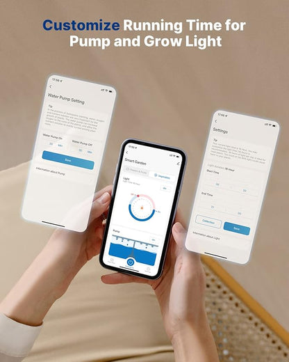 iDOO Hydroponics Growing System Kit 12Pods, Christmas Gifts for Women Mom, Herb Garden Indoor with LED Grow Light for Home, Built-in Fan, Auto-Timer, Adjustable Height Up to 11.3", 12Pods WiFi-Black