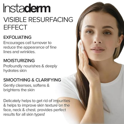 Complexion Renewal Pads – Exfoliates skin, Reduces Appearance of Uneven Skin Tone, Freckles, Fine Lines & Wrinkles. Restore Elasticity & Deep Hydration for Smoother Skin & Radiant Complexion.