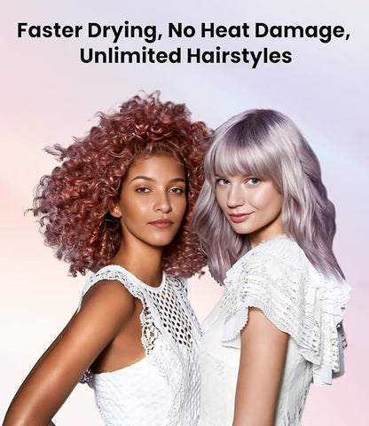 Hair Dryer: 150000 RPM Portable Professional High Speed Ionic Blow Dryer for Fast Drying, 500 Million Negative Ions Care & Heat Control & Low Noise with Magnetic Diffuser & Nozzle, 5 Temps & 3 Speeds