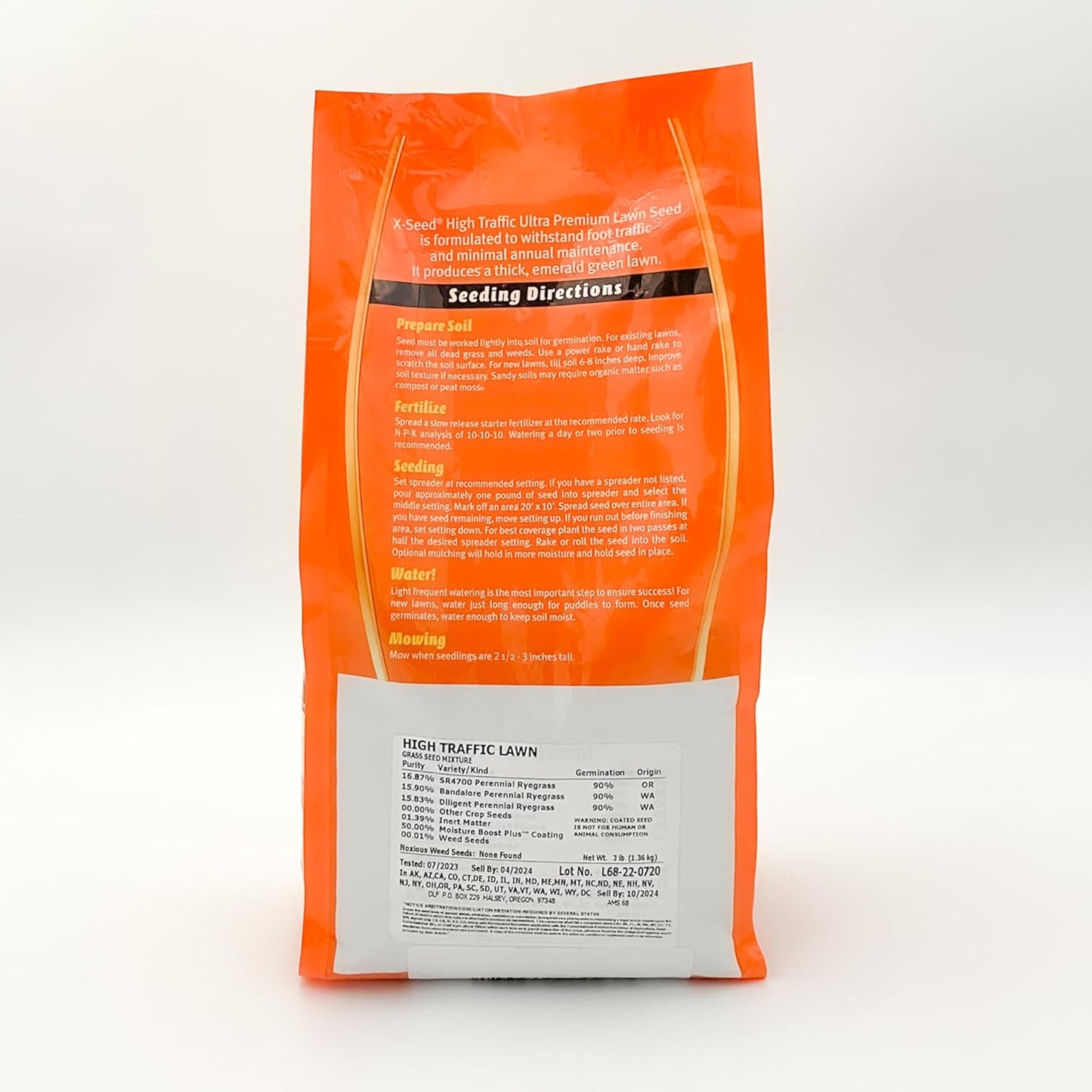 X-Seed Ultra Premium High Traffic Lawn Seed Mixture, 3-Pound