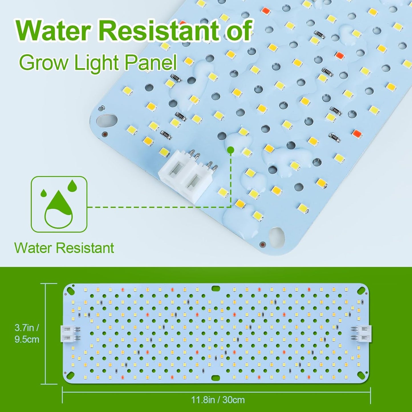 3Pack Panel Grow Lights for Indoor Plants, Seed Starting, Vegetables, Pot Plants, Bonsai with Timer, Ultra-Thin Under Cabinet & Shelf Full Spectrum LED Plant Growing Lamps, Multi-Panels Free Connect