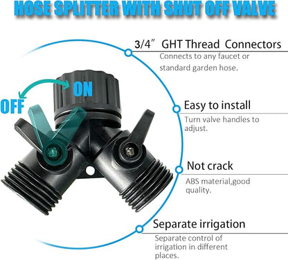 AMRITA Fittings for 1/2" Soaker Hose and Garden Hose, Female Connector& Male Connector &Valves & Straight Connectors.(Fittings)