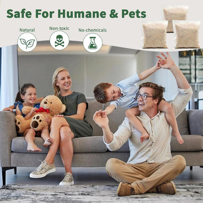 Mouse Repellent Pouches, 10 Pack Peppermint Oil Rodent Mouse Deterrent, Suitable for Indoor and Outdoor Use, Prevents Squirrels Spider Pests and Repels Mice, Safe for Pets and Family