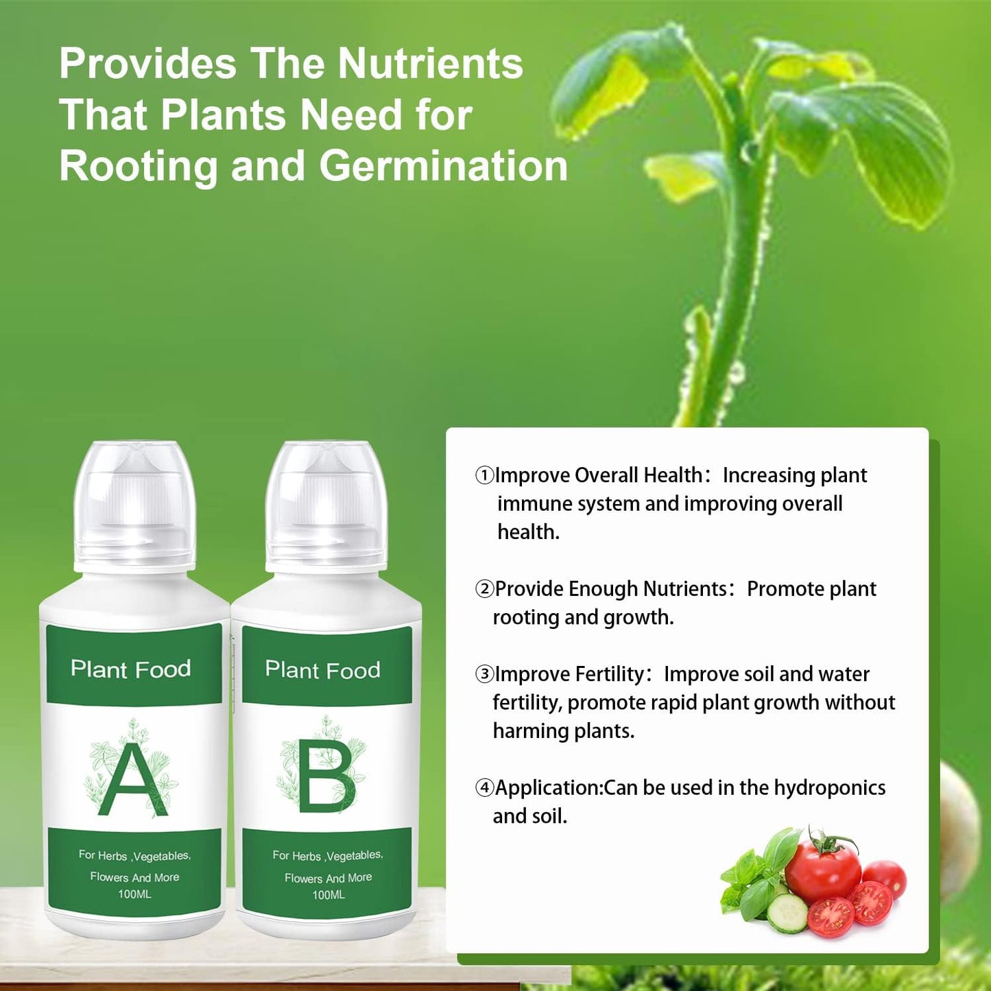 Seed Pods Kit for Hydroponics Growing System, Seed Starter Pods for Indoor Garden,Including 25pcs Replacement Square Grow Sponges, Grow Baskets and A&B Nutrients, Compatible with Idoo, QYO, LYKO