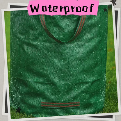 JKKGS Yard Waste Bags (3-Pack, 72 Gallons, H30 x D26 inches), Reusable, Heavy Duty Collapsible Standable Garden Lawn Leaf Bags and Trash Bags for Debris, Grass, Recycling, Camping, Parties, Laundry