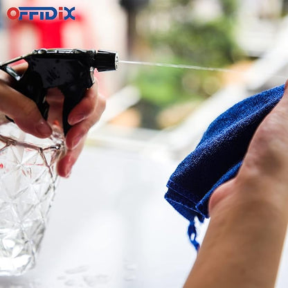 OFFIDIX Glass Spray Bottle, Plant Mister,Pressure Watering Can, Water Spray Bottle with Adjustable Nozzle, 0.35L/11.8oz Handheld Spray Bottles for Outdoor Indoor Garden, Plants, Cleaning Solutions