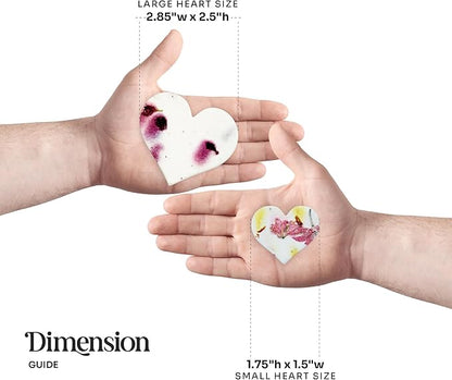 Heart Seed Paper – 50pcs Large Magenta Plantable Wildflower, Writable & Plantable Gift for Moms, Plant Lover, & Teachers, Ideal for Weddings, Baby Shower, Memorial, & Celebrations