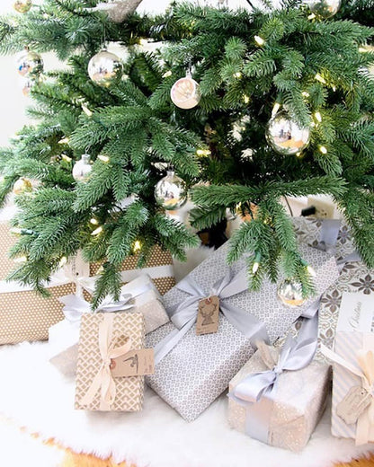 Treetopia Addison Spruce - Artificial Indoor Christmas Tree, Pre-lit with LED Candlelight Clear Lights, 6ft