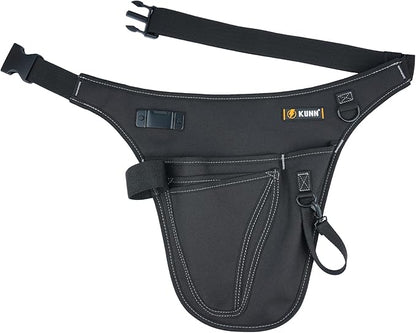 KUNN Garden Tool Organizer Belt Multifunctional Work Apron Pouch for Gardeing Florist Plumbing,Black