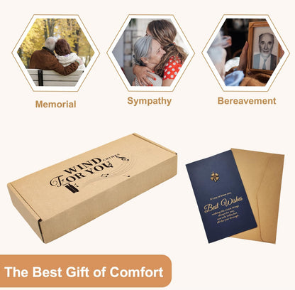 Personalized 36" Healing Memorial Wind Chimes for Outside, Bereavement Gift of Comfort for Loss of Mother, Father or Husband, A Soothing Remembrance for Your Garden and Patio