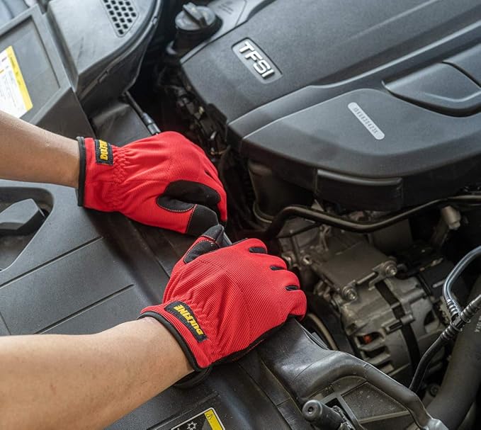 High Performance Work Gloves For Men(3 Pairs Pack), High Dexterity Touch Screen For Multipurpose,Excellent Grip (Extra Large)