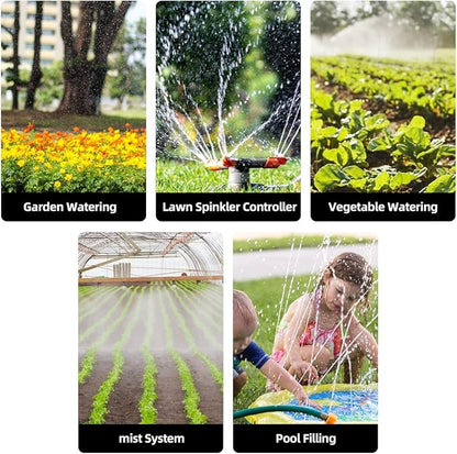 Water Timer Electronic Hose Sprinkler Garden Irrigation Controller Two Dial,No Water Pressure Required