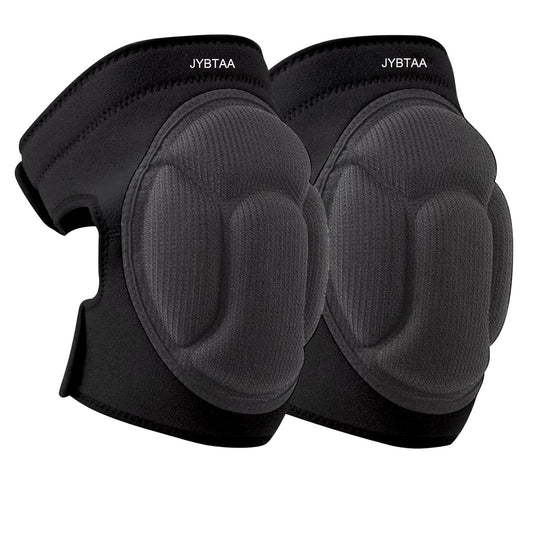 Men/Women Knee Pads for Cleaning,House Work,Scrubbing Floors,Gardening kneepad for Roofing Carpet Installations Welding,Adjustable Flooring Knee Protectors Cushion,Black L. (1 Pair)