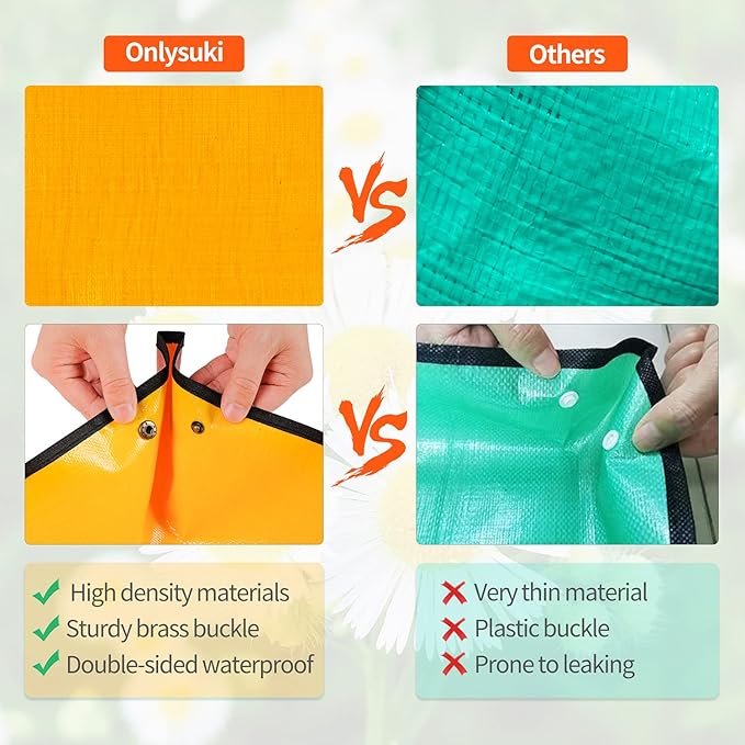 Large Repotting Mat for House Plants Transplanting and Potting Soil Mess Control, Unique Gardening Gifts for Women & Men Mom Birthday Gift Plant Lover Gifts