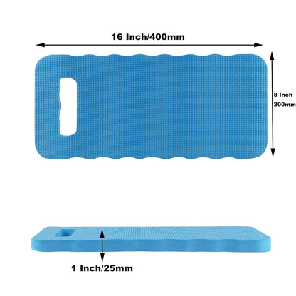 SHEUTSAN 12 Pack 16 x 8 x 1 Inch Thick Kneeling Pad, Garden Kneeling Pad with Pre-Cut Handle, Knee Pad Floor Kneeler for Gardening, Bath, Exercise, Repair Work, Aqua Blue