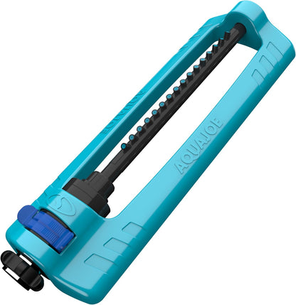 Aqua Joe SJI-OMS16 Indestructible Oscillating Sprinkler with Adjustable Spray and Metal Base, 3600 Sq. Ft. Coverage Max, 70-Foot Spray Distance Max, and 37.8-Foot Spray Width Max