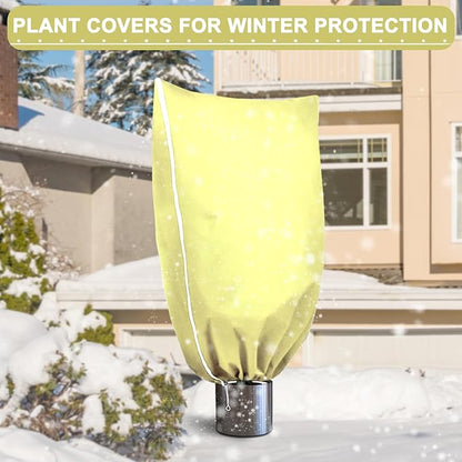 DQS Plant Covers Freeze Protection, 74.8" x90.5" Winter Frost Protection Blankets Frost Cloth,Suitable for Outdoor Winter Frost, Cold Weather, shrubs, Trees, Jackets, and coverings