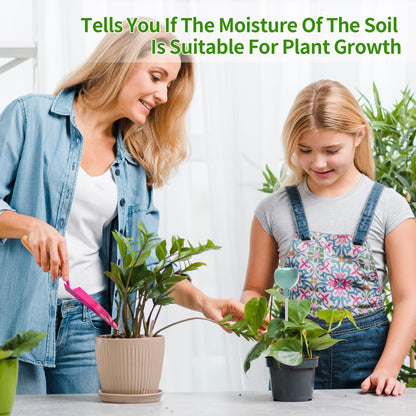 Naiades Soil Moisture Meter, Green Plant Water Monitor, Hygrometer Sensor for Gardening Farming, Indoor and Outdoor (No Battery Required)