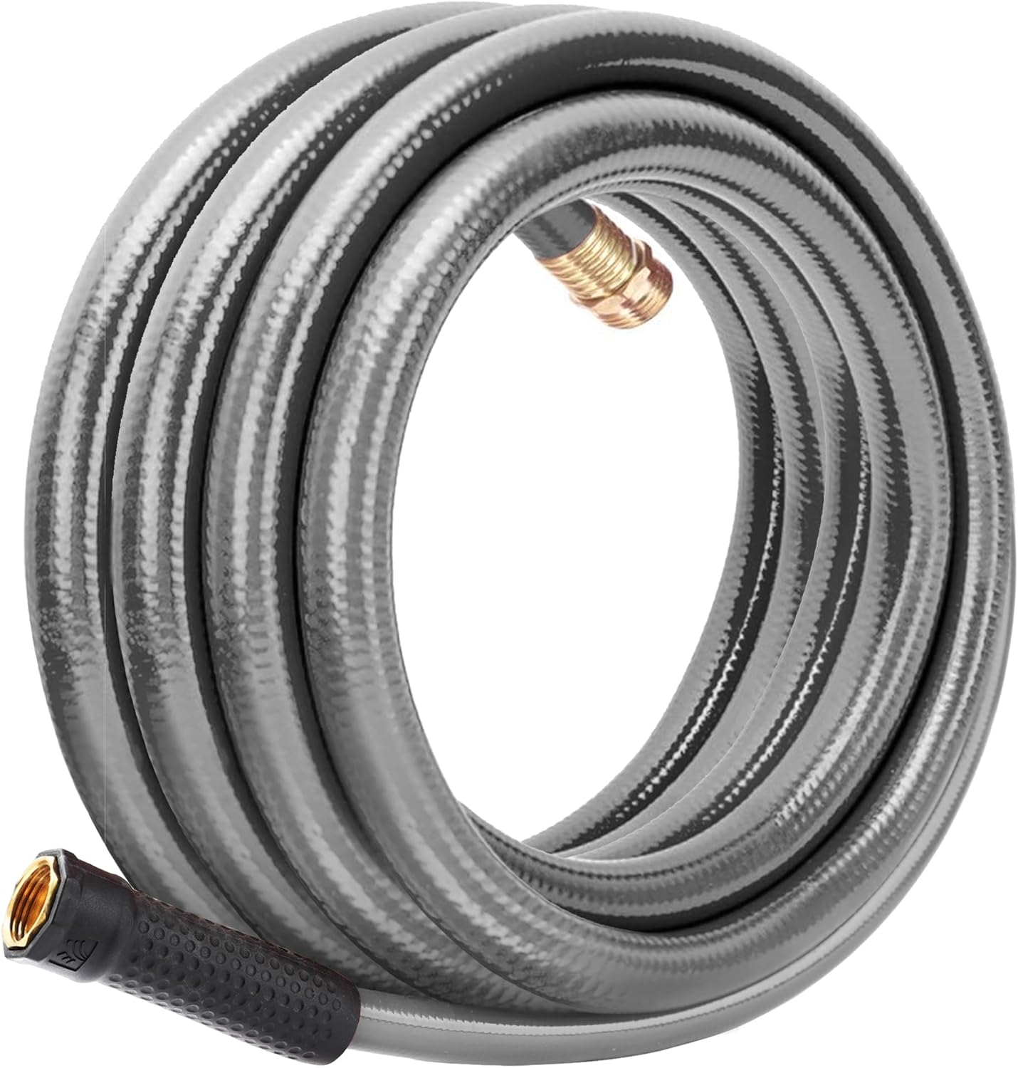 Worth Leader Garden Hose 3/4 in. x 25 ft. -No Kink, Flexible, Leakproof, Male/Female -Heavy Duty Durable 5 Layers PVC Rubber Lightweight Water Pipe for Gardening, Agriculture & Lawn Care -500PSI Burst