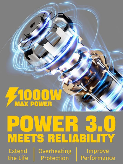 8-INCH Cordless Pole Saw, 2-IN-1 Chainsaw with 4.0Ah Battery Powered, Electric Tree Trimmer Branch Cutter with Extendable Pole, Pruning & Wood Cutting