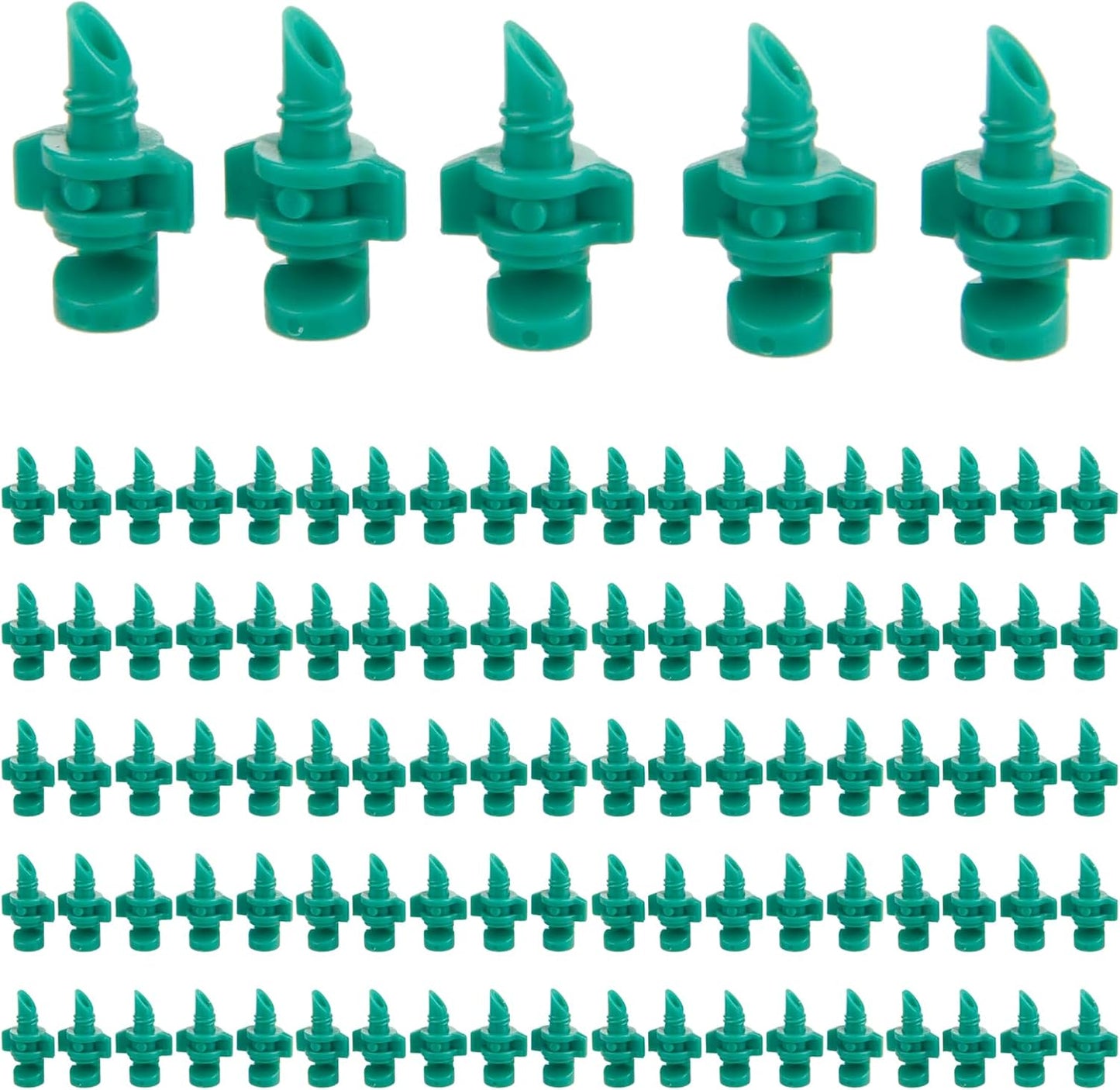 100PCS 180 Degree Misting Nozzle Irrigation, Sprinklers Sprayer for Garden Irrigation System, Micro Sprayer Refraction Automizing Drippers