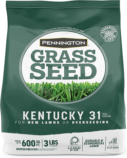 Pennington Kentucky 31 Tall Fescue Penkoted Grass Seed 3 lb