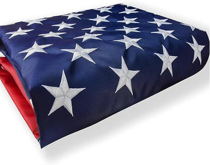 American Flags for Outside 2x3, US Flag Outdoor Heavy Duty, Embroidered Stars/Sewn Stripes/UV Protection/Brass Grommets, USA Flags High Wind