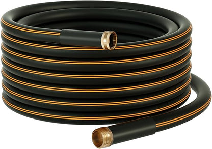Atlantic Heavy Duty Garden Hose 50 ft x 5/8 Inch Black Color Durable Water Hose (50 Feet)