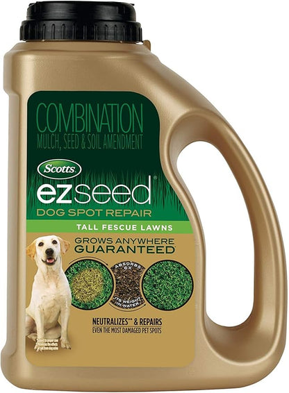 Scotts EZ Seed Dog Spot Repair for Tall Fescue Lawns, Combination Mulch, Grass Seed and Soil Amendment to Neutralize and Repair Pet Damage in Lawns, 2 lb