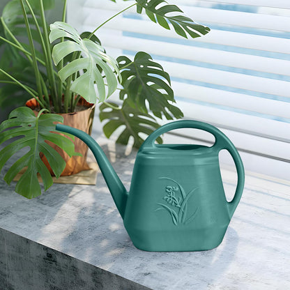 Watering Can - for Home Plant Garden - 1/2 Gallon - Green