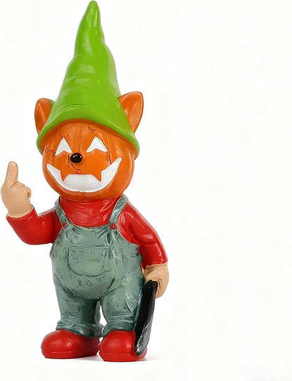 Middle Finger Gifts Christmas Gnomes Horror Garden Gnomes Funny Gift (Yellow)