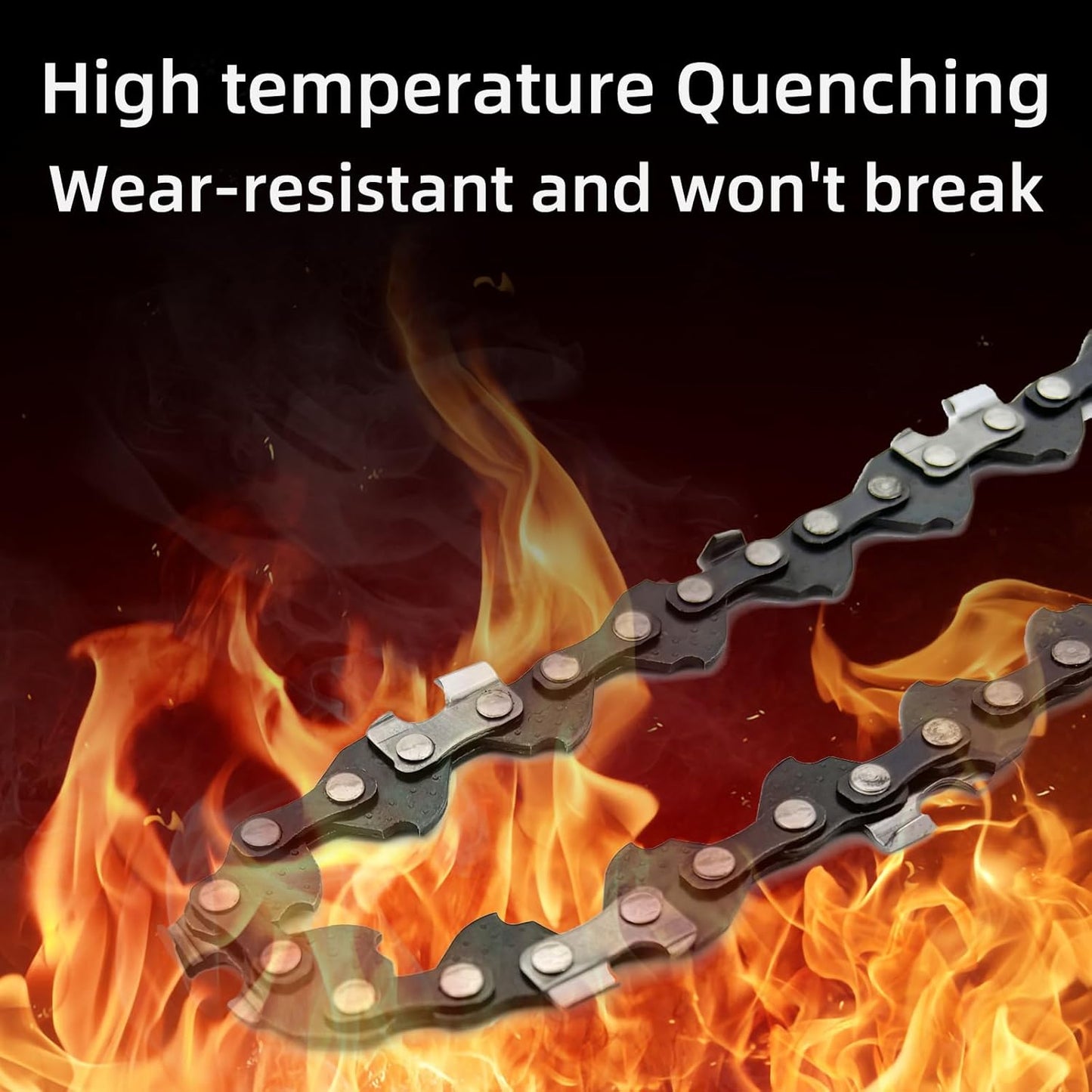 2 Pack 5 Inch Chainsaw Chain Low Kickback 5 Inch Chain Saw Chain Fit For WORX WG324, FASTCRAFT 2020X-L, 5" Replacement Chains Fits for 5" Electric Battery Powered Chainsaw